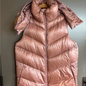 Athleta Pink Puffer Vest